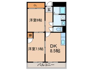 壱番館の物件間取画像